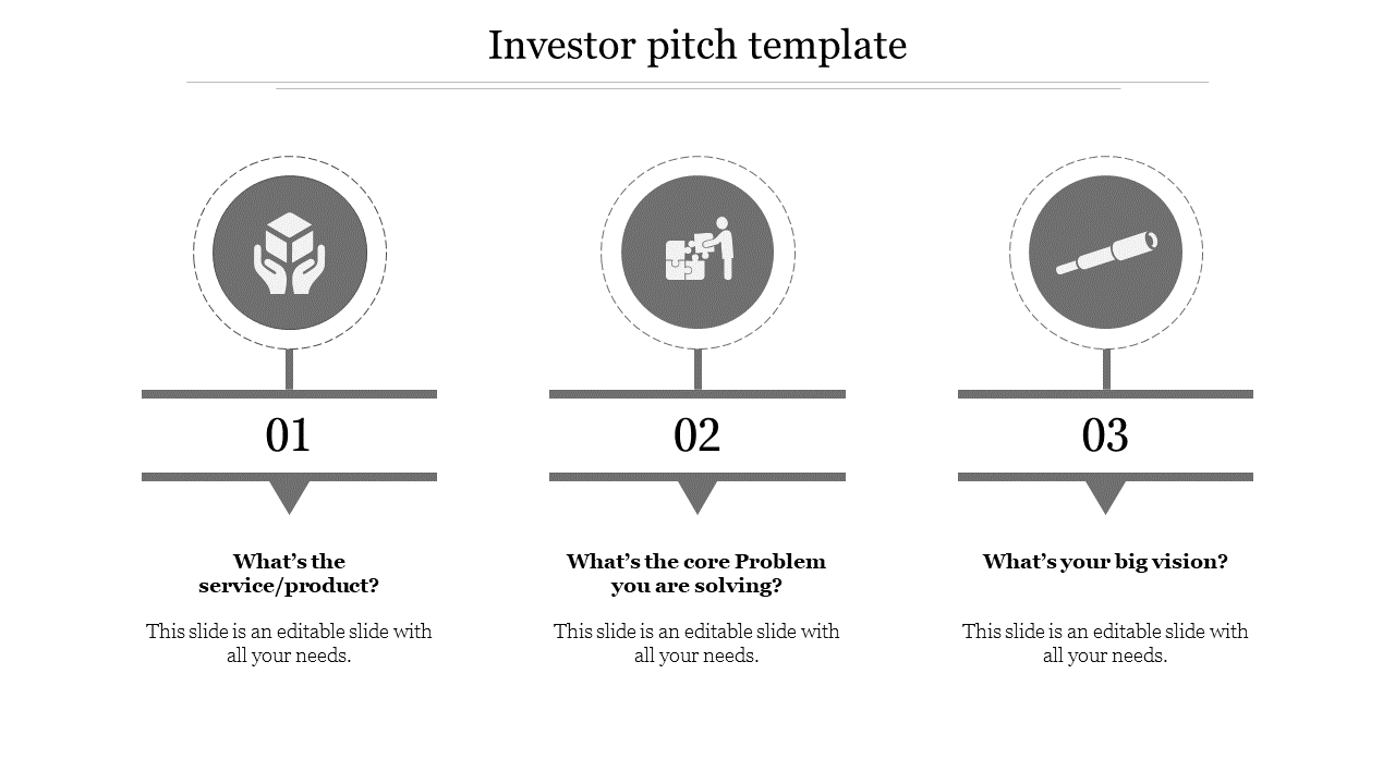Free - Investor Pitch Template Circle Design For Presentation
